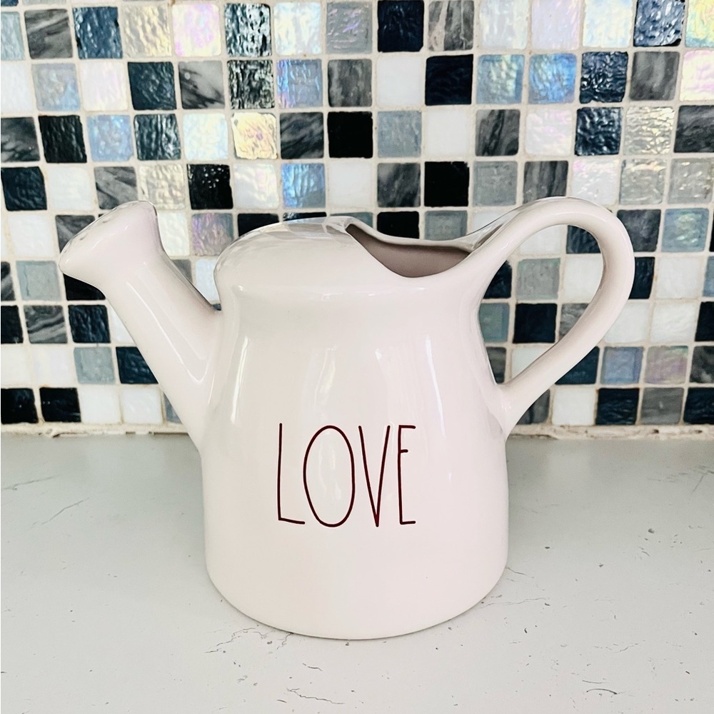 Rae Dunn White Ceramic ‘LOVE’ Watering Can